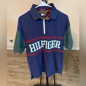 Vintage- Tommy Hilfiger/ men’s short sleeve polo shirt/ size-large